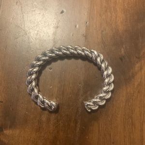 Gorgeous Twisted Silver Bangle!